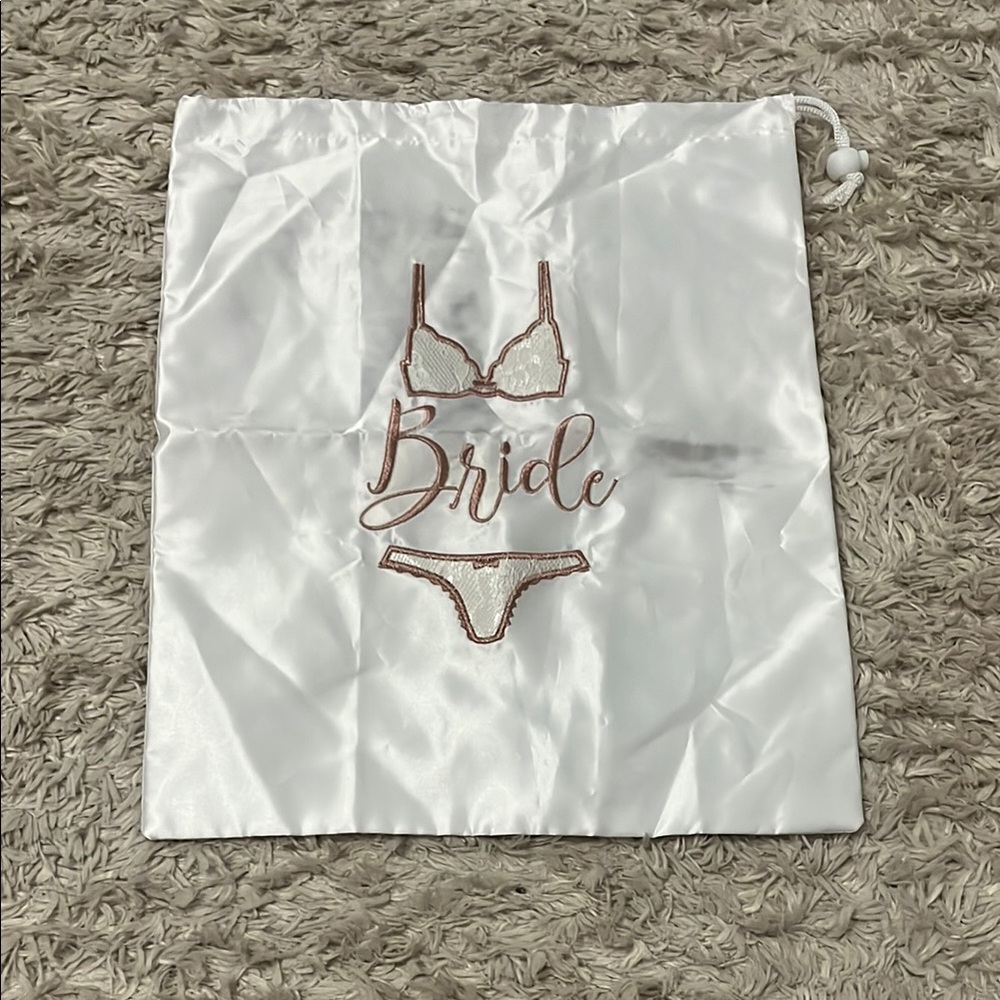 White Bride Lingerie Bag